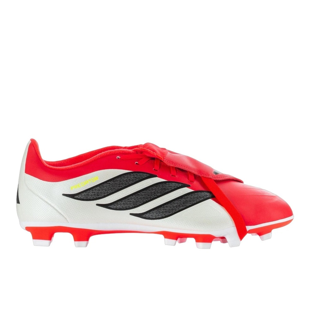 Mens Size 9.5-ADIDAS PREDATOR CLUB FT FG/MG Soccer Cleats White/Red/Black JS0346